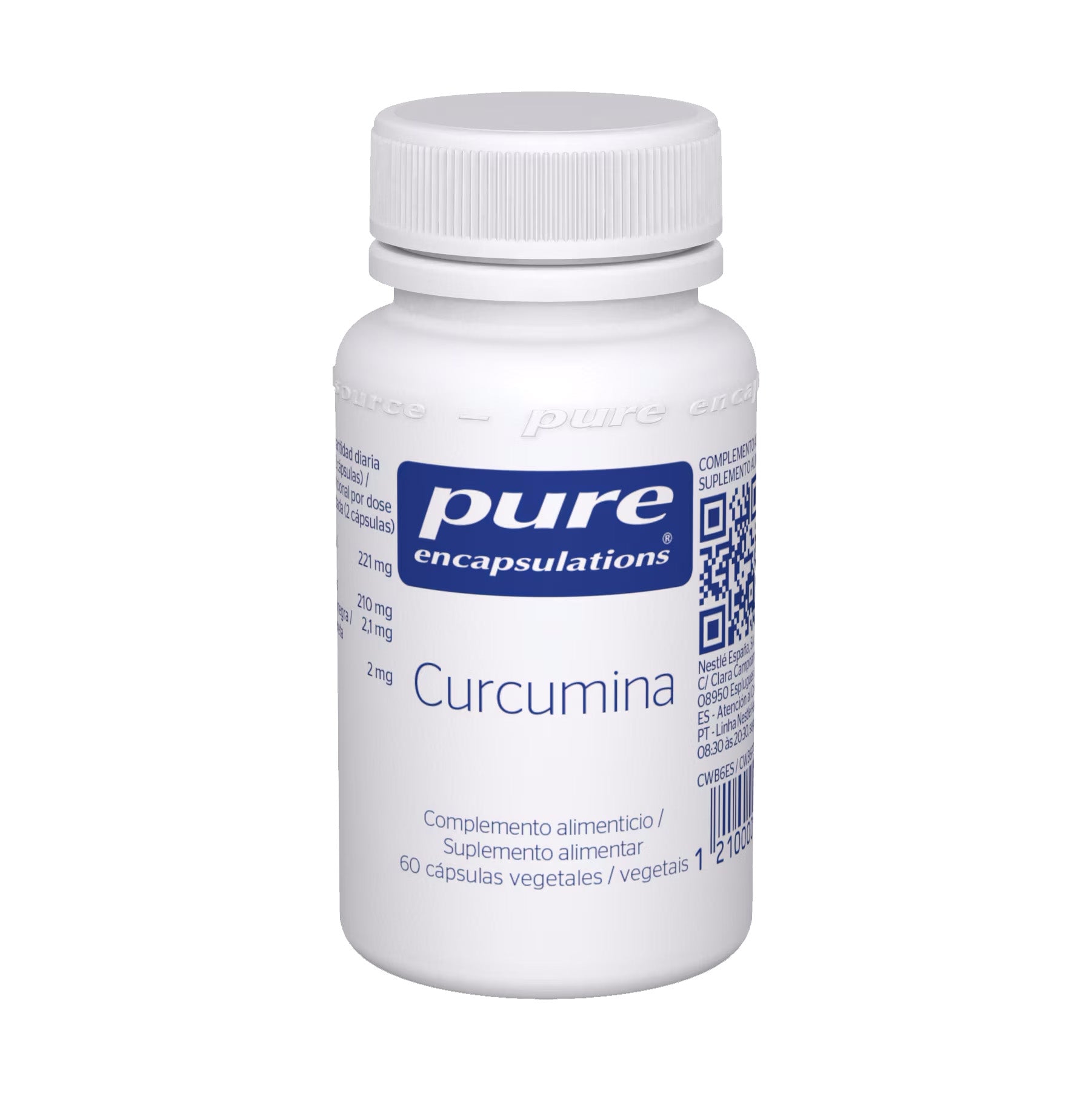 Pure Encapsulations Curcumina 60 Cápsulas - Farmácia Garcia