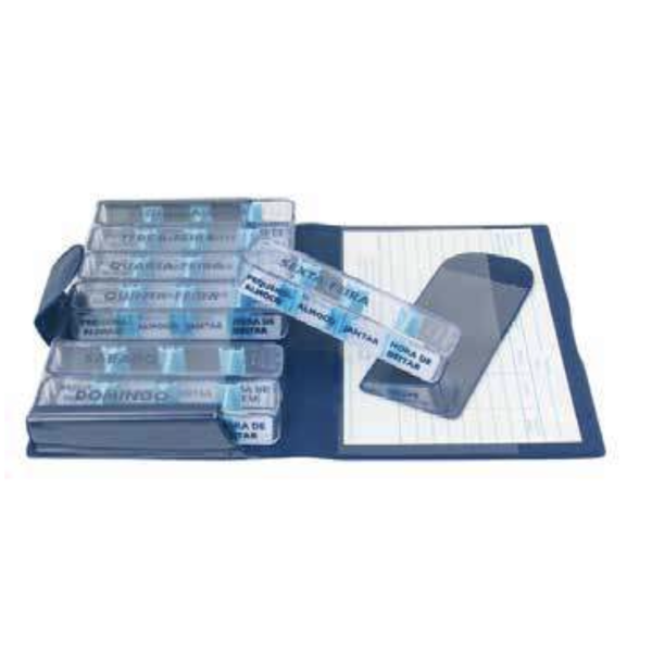 Caixa para Comprimidos Médios Dispensador Semanal - Farmácia Garcia