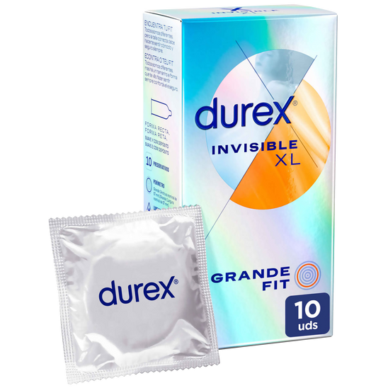 Durex Invisible XL 10 Preservativos - Farmácia Garcia