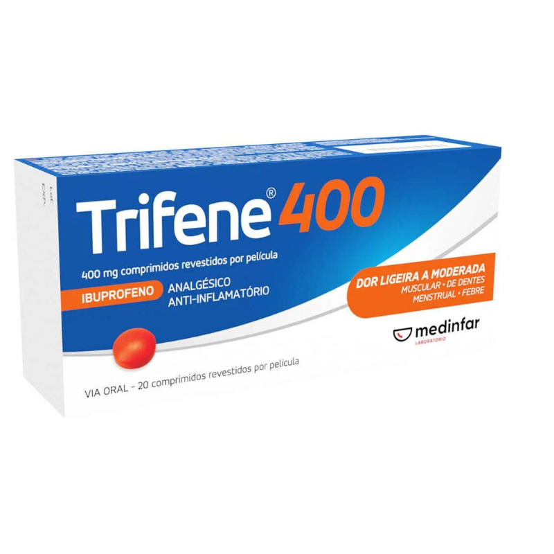 Trifene 400mg 20 Comprimidos Revestidos - Farmácia Garcia