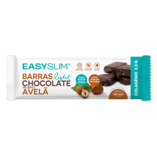 EasySlim Barras Chocolate e Avelã 44g - Farmácia Garcia