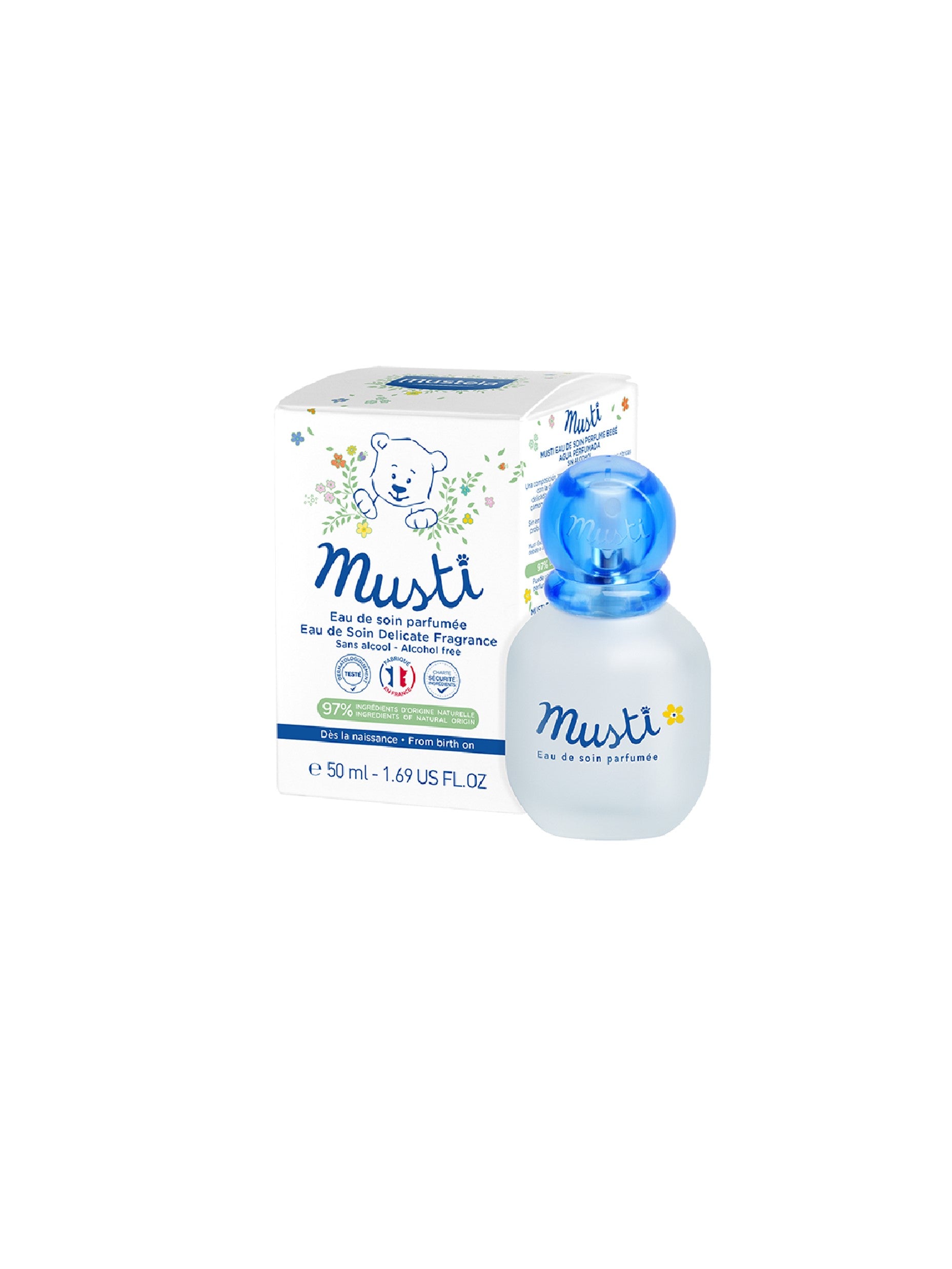 Mustela Musti Colónia Perfumada 50ml + Doudou - Farmácia Garcia