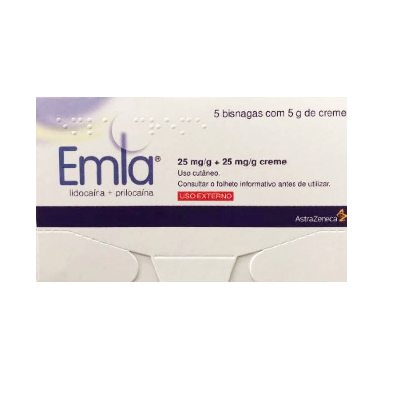 EMLA 25/25 mg/g-5 g x 5 creme bisnaga - Farmácia Garcia
