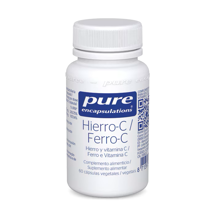 Pure Encapsulations Ferro-C 60 Cápsulas - Farmácia Garcia