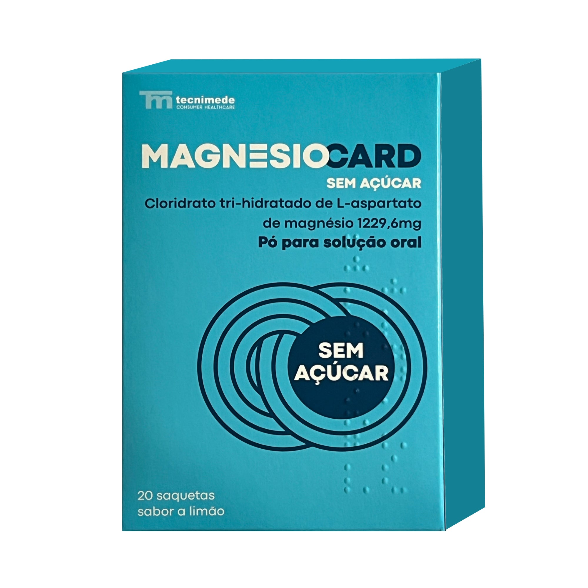 Magnesiocard Sem Açúcar 1229,6 mg Pó para Solução Oral 20 Saquetas - Farmácia Garcia