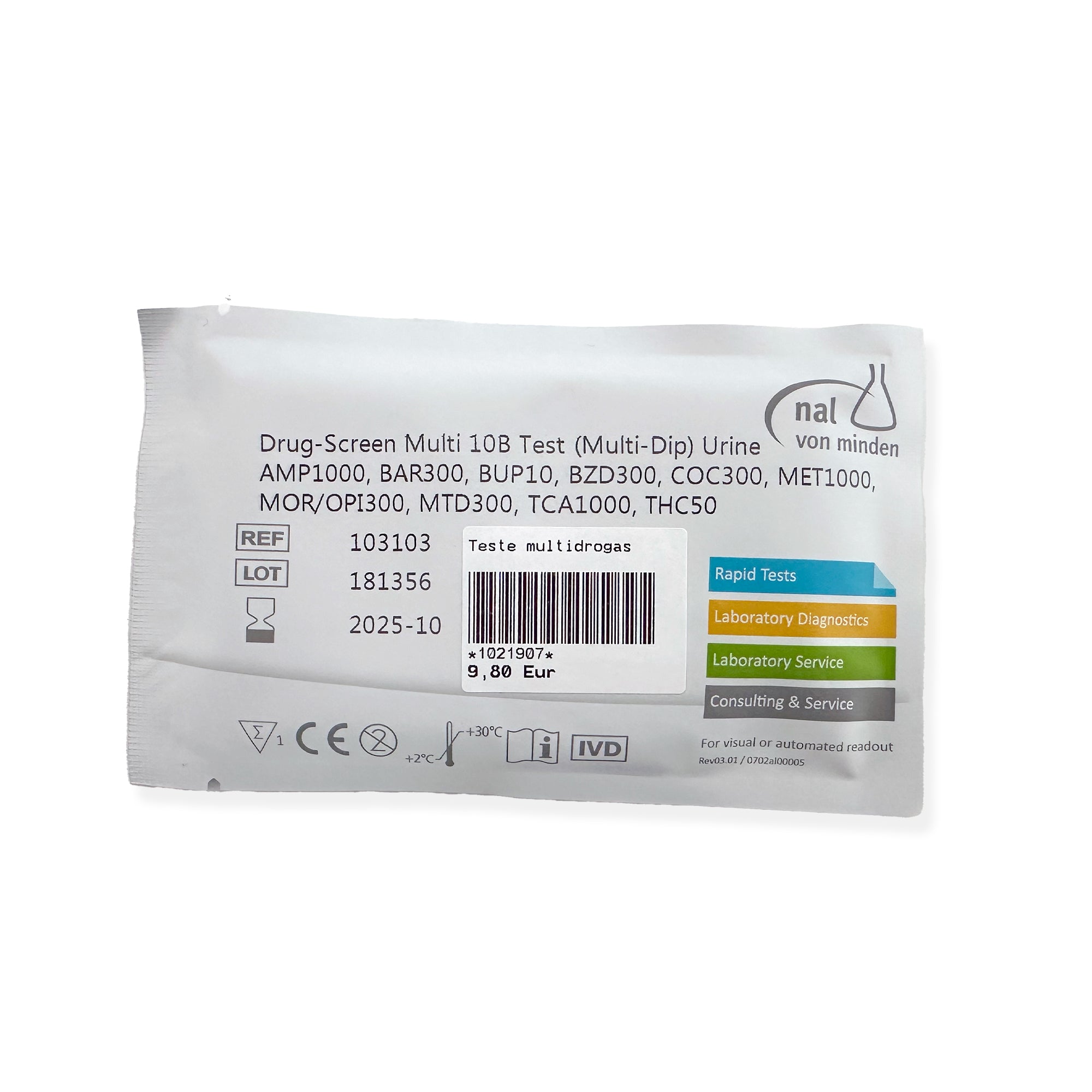 Teste Rápido Multi-Drogas 10B - Farmácia Garcia