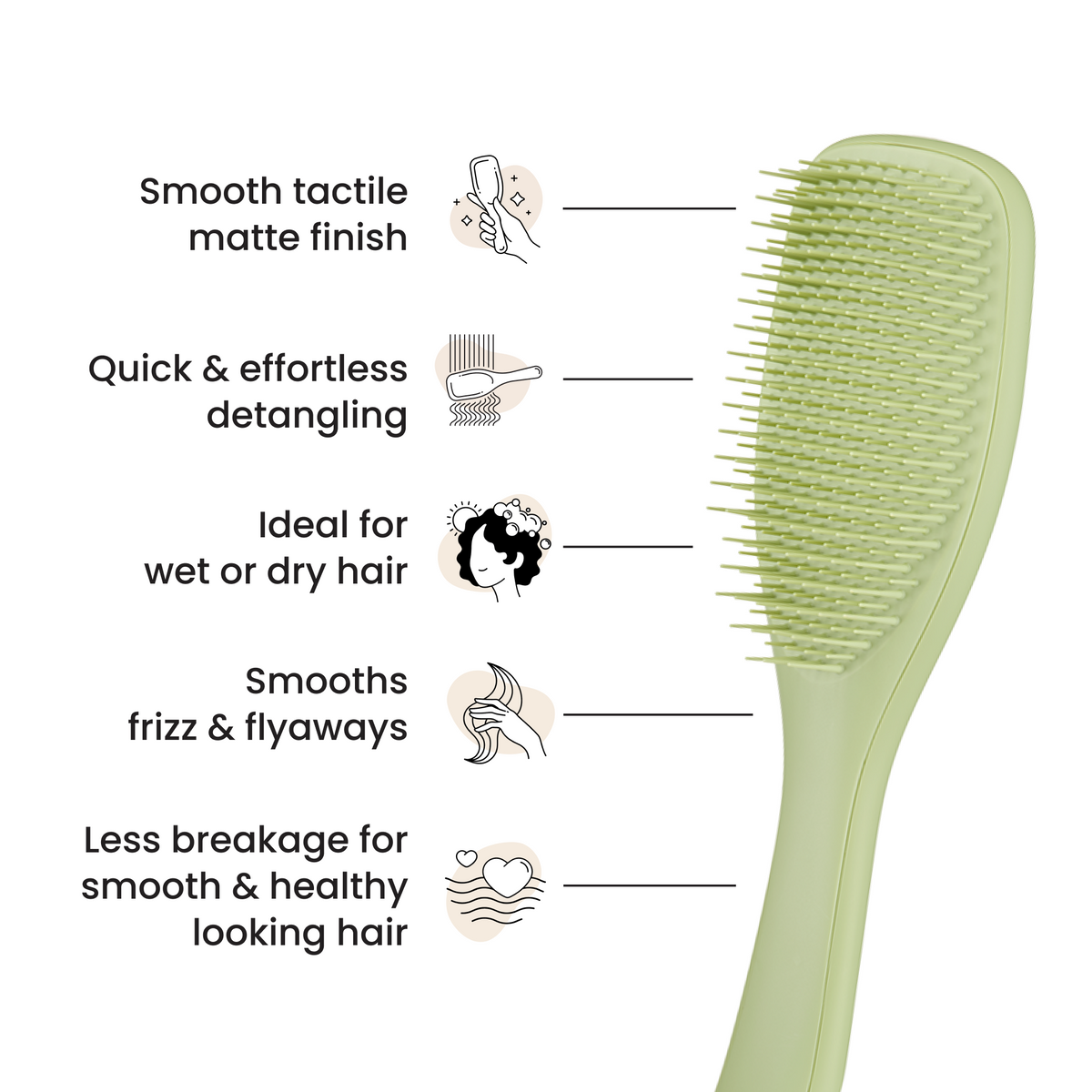 Tangle Teezer Escova Ultimate Detangler Matte Olive Green