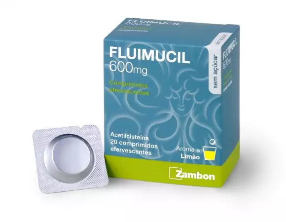 Fluimucil 600 mg 20 Comprimidos Efervescentes - Farmácia Garcia