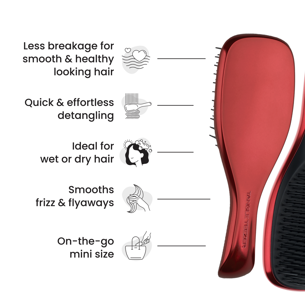 Tangle Teezer Escova Detangler Mini Devil Wears Prada