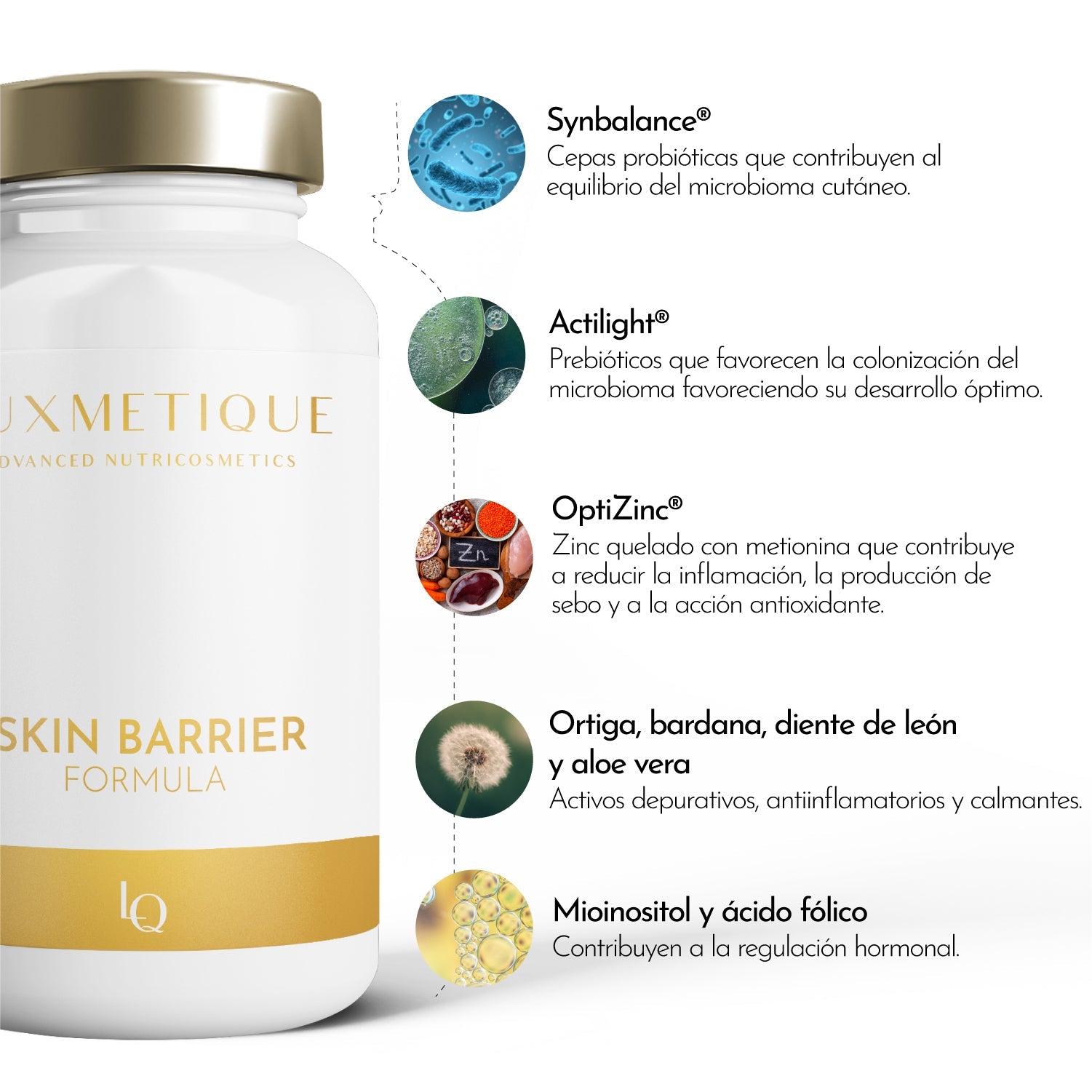 Luxmetique Fórmula Skin Barrier 60 Cápsulas - Farmácia Garcia