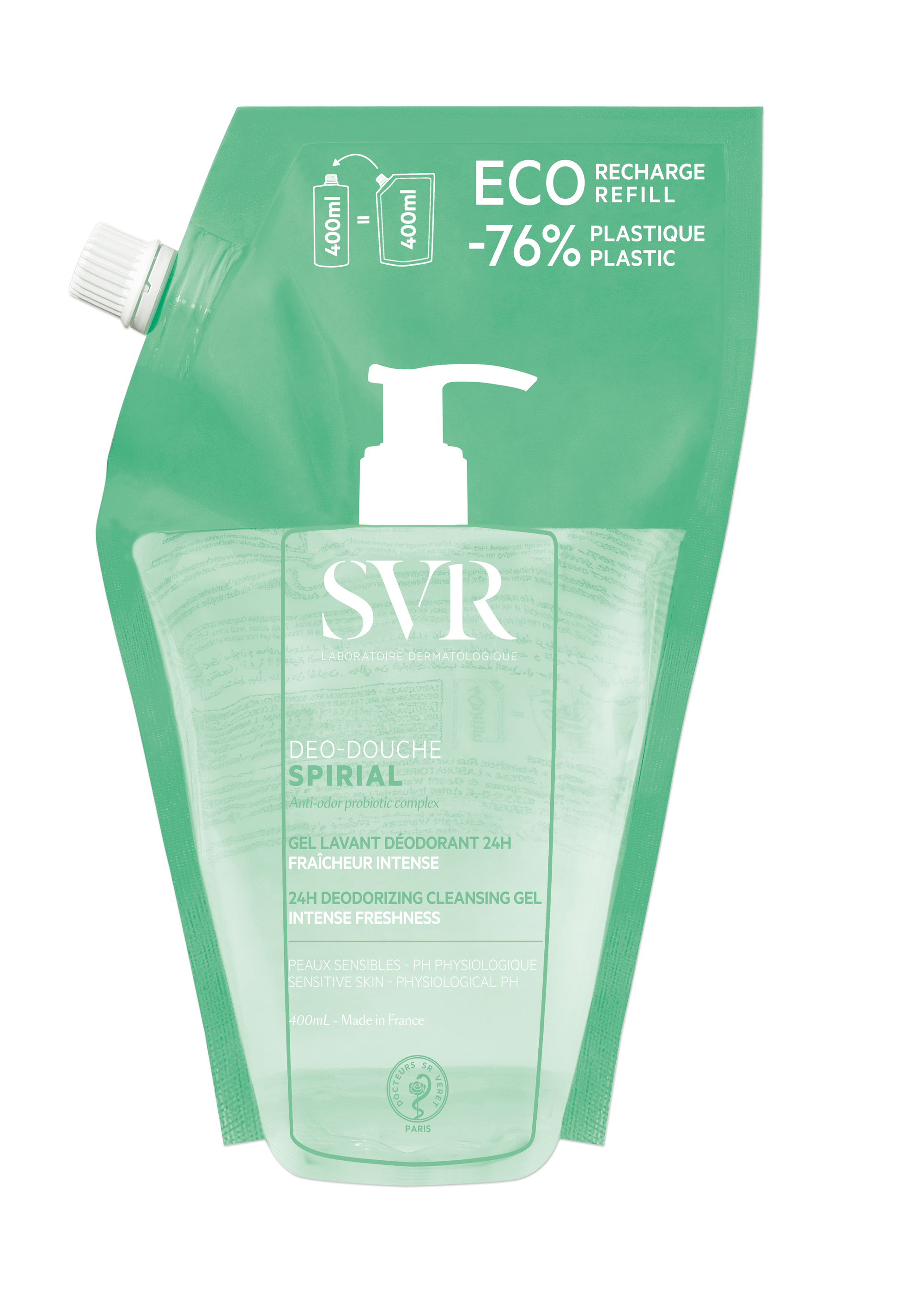 SVR Spirial Deo Duche Refill 400ml - Farmácia Garcia