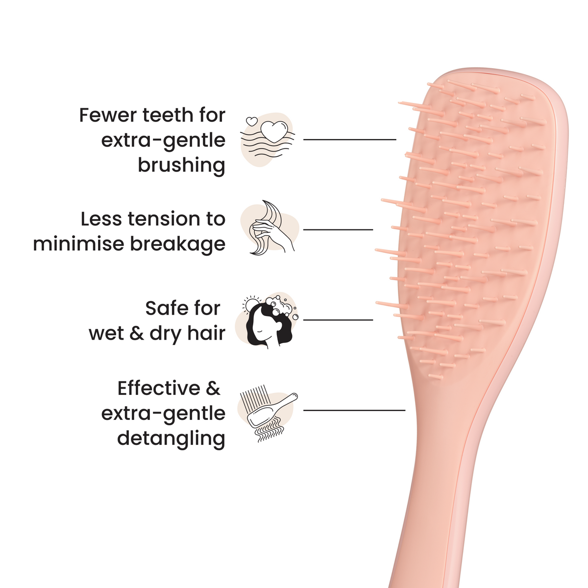 Tangle Teezer Escova Detangler Extra Gentle Saffron