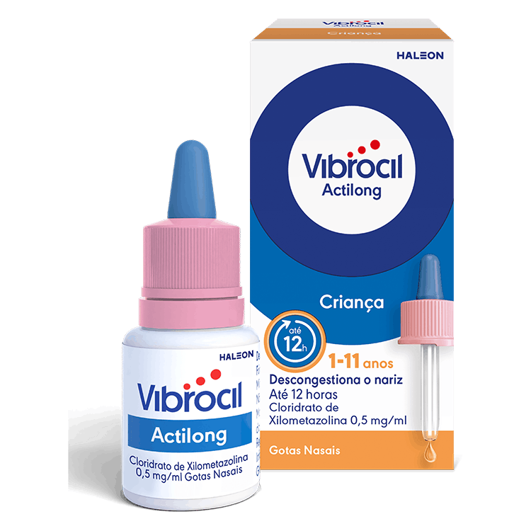 Vibrocil Actilong Criança 0,5 mg/mL-10 mL x 1 sol nasal conta-gotas - Farmácia Garcia