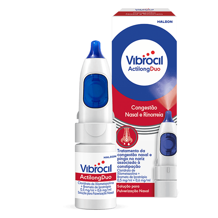 Vibrocil ActilongDuo (10mL), 0,5/0,6 mg/mL Spray Nasal - Farmácia Garcia