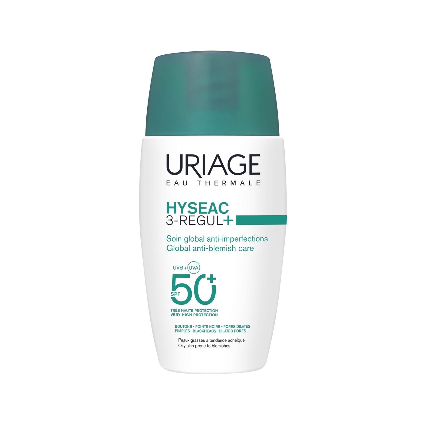 Uriage Hyséac 3-Regul+ Cuidado Global Anti-imperfeições SPF50+ 50ml - Farmácia Garcia