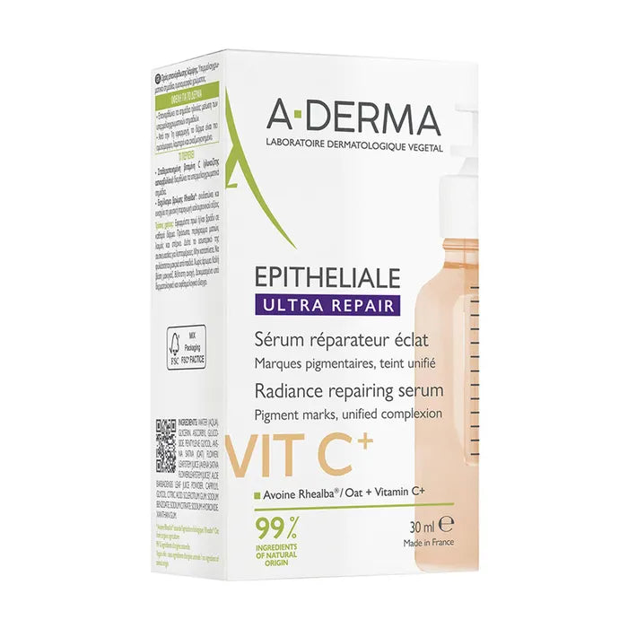 A-Derma Epithelia Ultra Repair Sérum LuminosidadeVit C 30ml - Farmácia Garcia