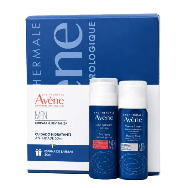 Avène Coffret Homem Cuidado Hidratante Anti-Rugas 50ml + Oferta Espuma Barbear 50ml - Farmácia Garcia