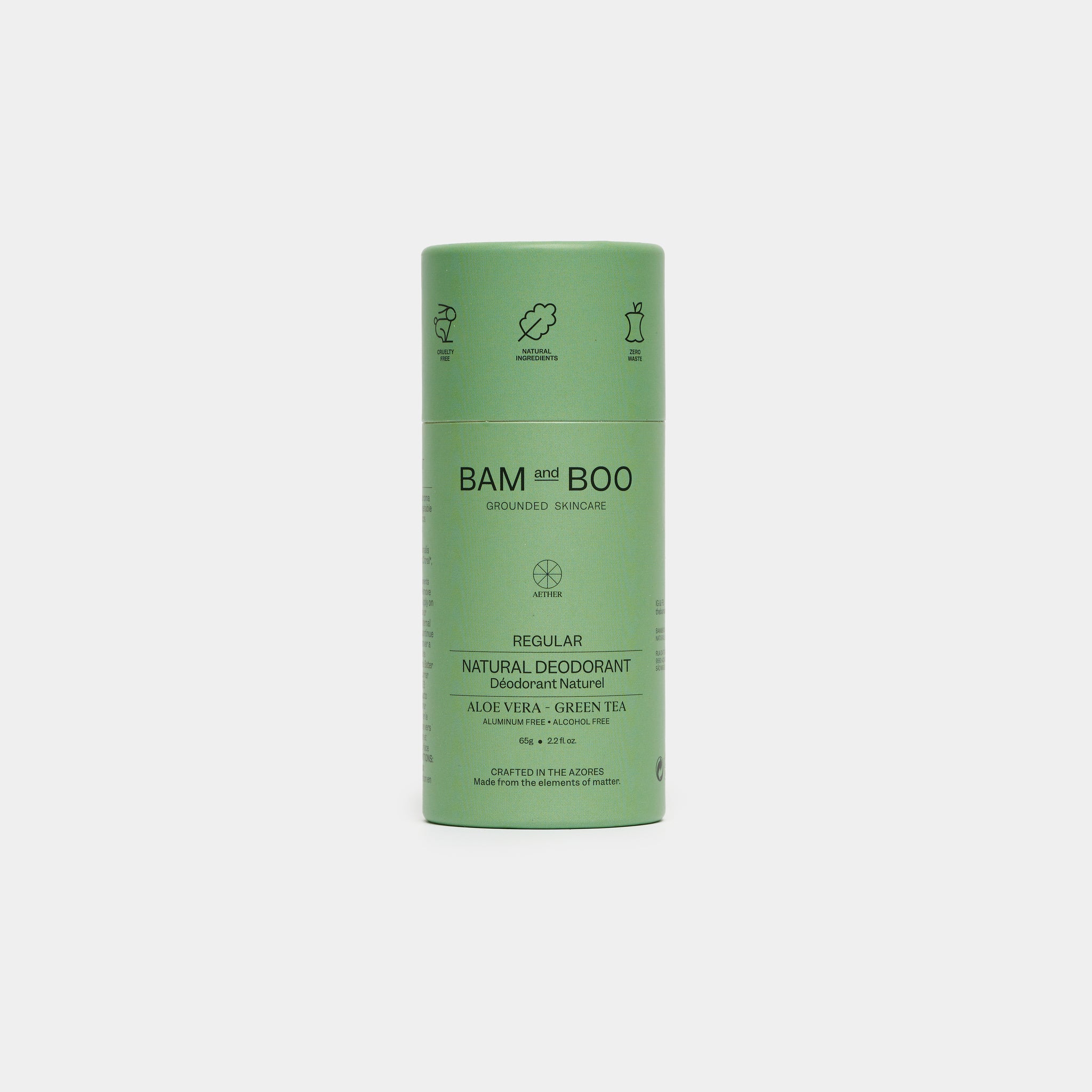 BAMandBOO Desodorizante Regular Aloe Vera e Chá Verde 65g - Farmácia Garcia