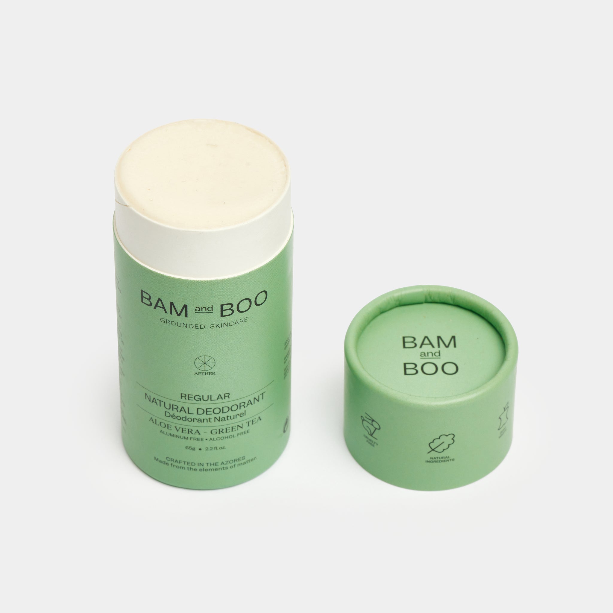 BAMandBOO Desodorizante Regular Aloe Vera e Chá Verde 65g - Farmácia Garcia
