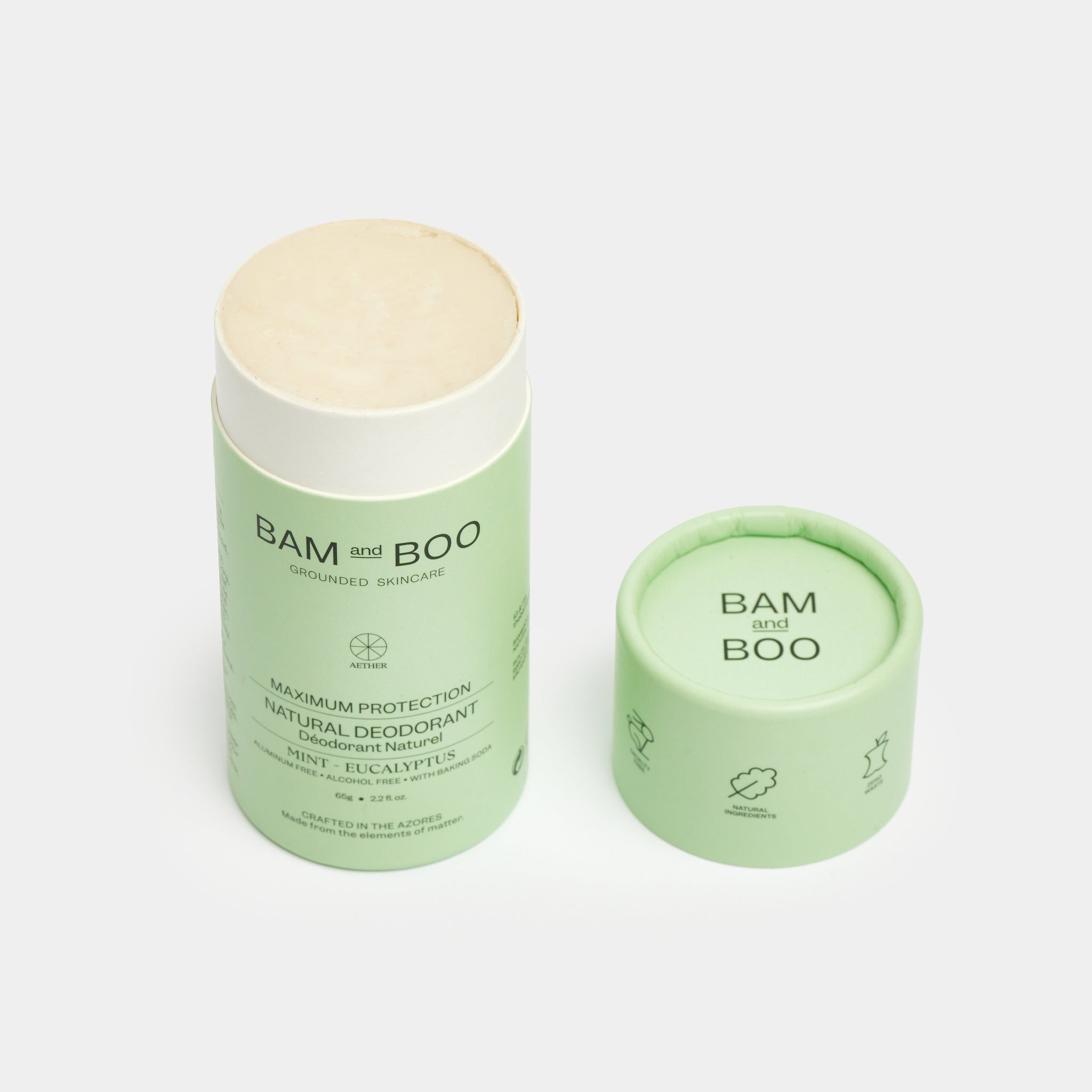 BAMandBOO Desodorizante Natural Maximum Protection Mint-Eucalyptus 65g - Farmácia Garcia