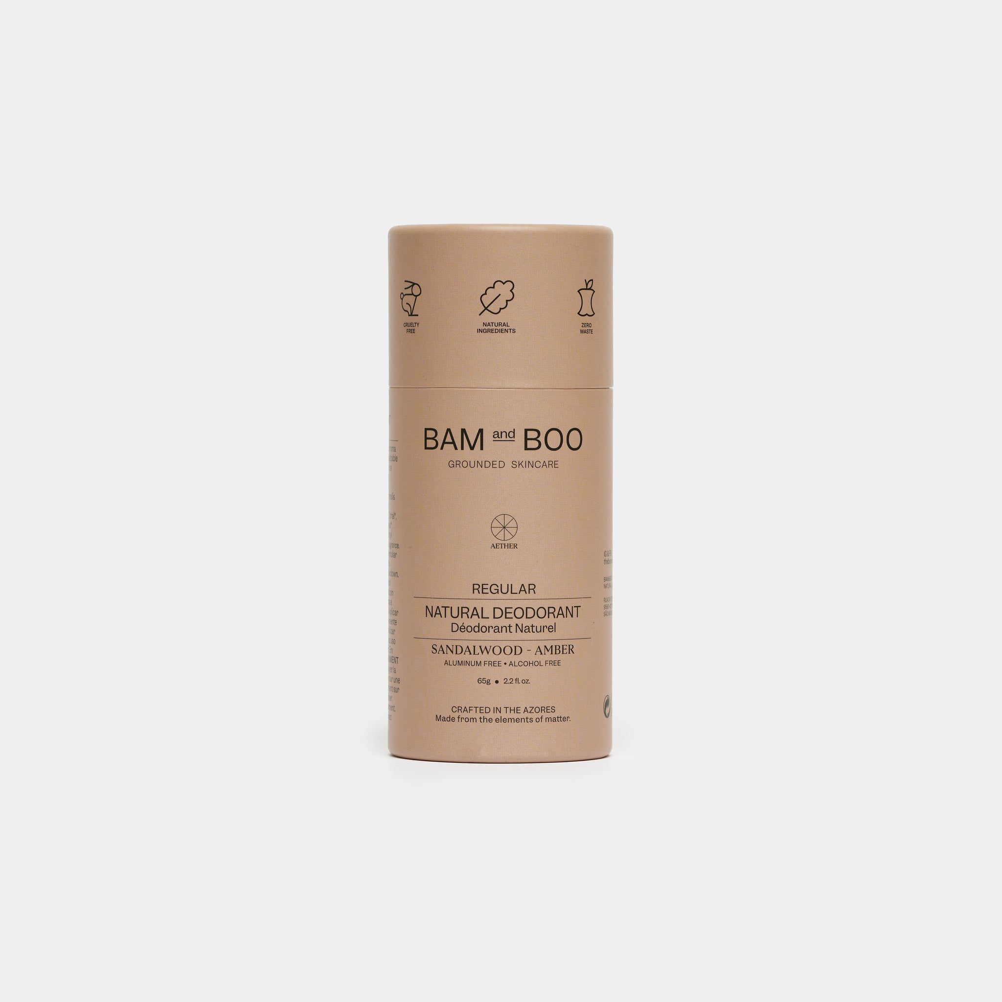 BAMandBOO Desodorizante Natural Regular Sandalwood 65g - Farmácia Garcia