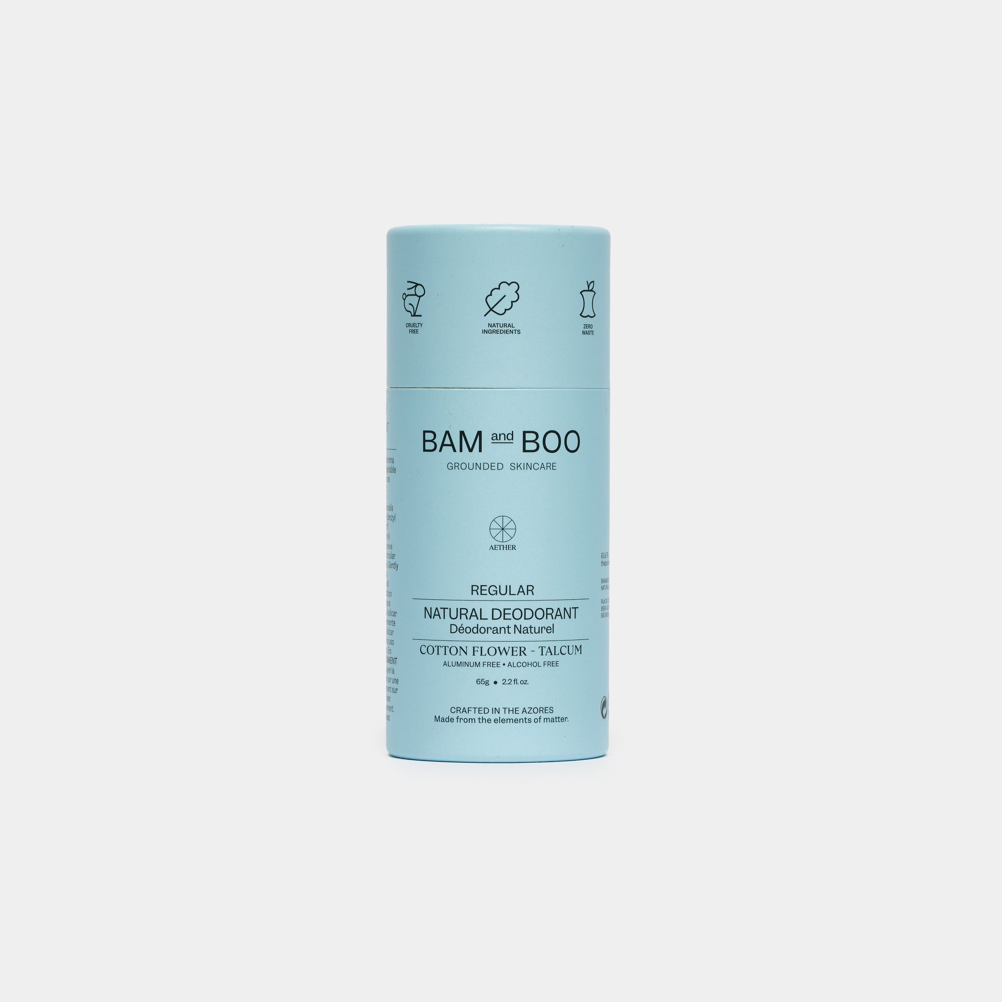 BAMandBOO Desodorizante Natural Regular Cotton Flower 65g - Farmácia Garcia