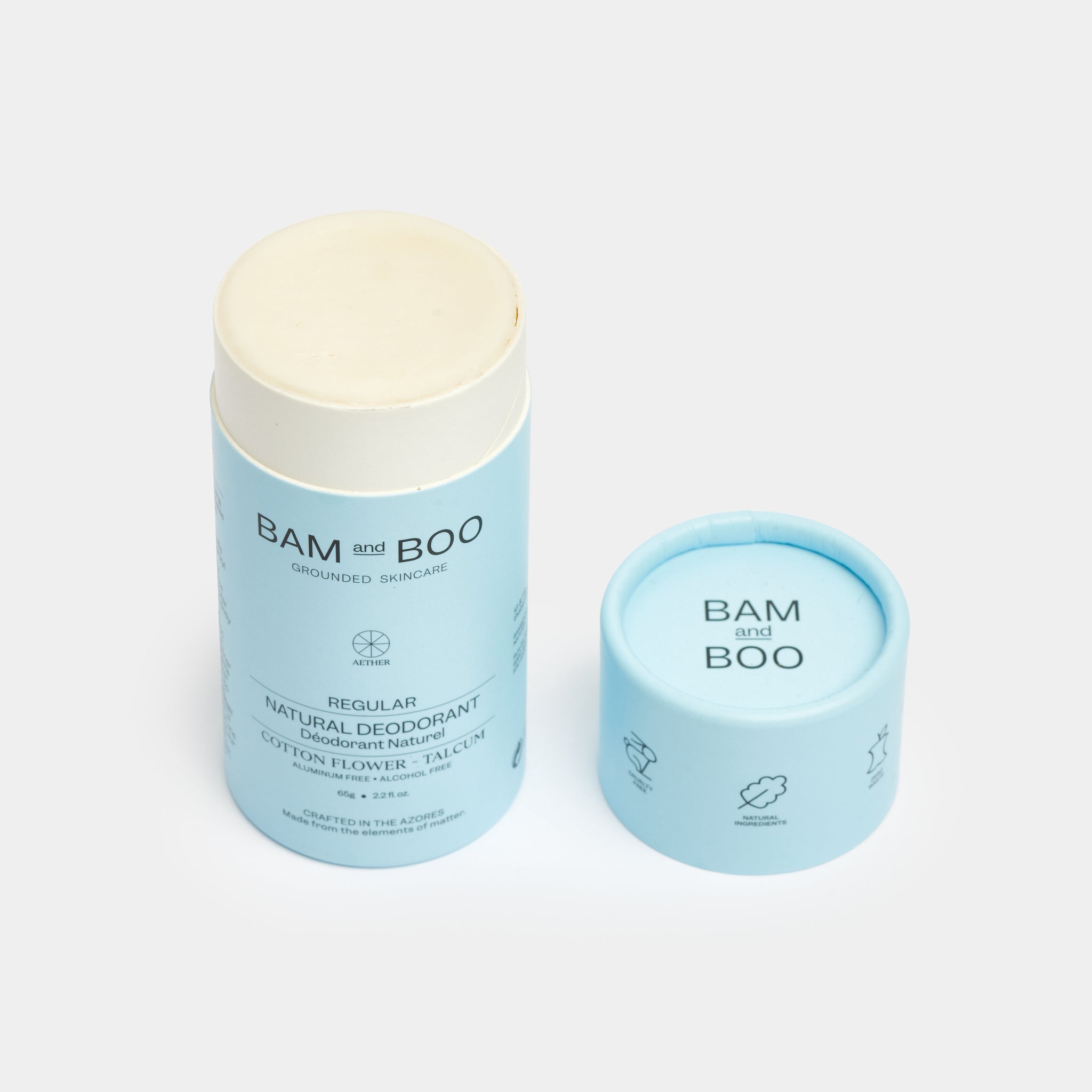 BAMandBOO Desodorizante Natural Regular Cotton Flower 65g - Farmácia Garcia