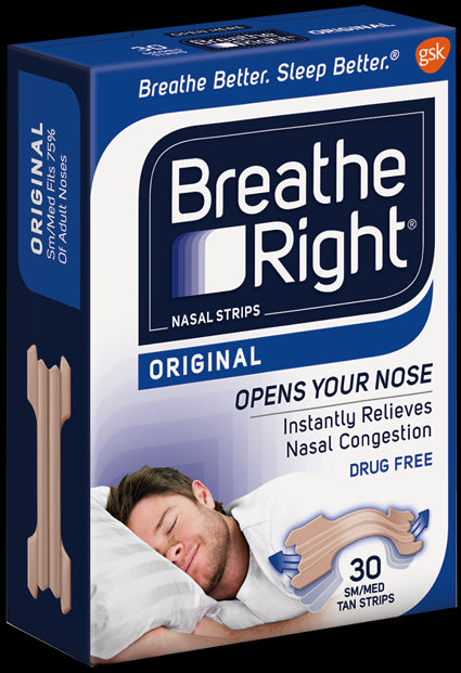 Breathe Right Penso Nasal Pequeno/Médio 30 Unidades - Farmácia Garcia