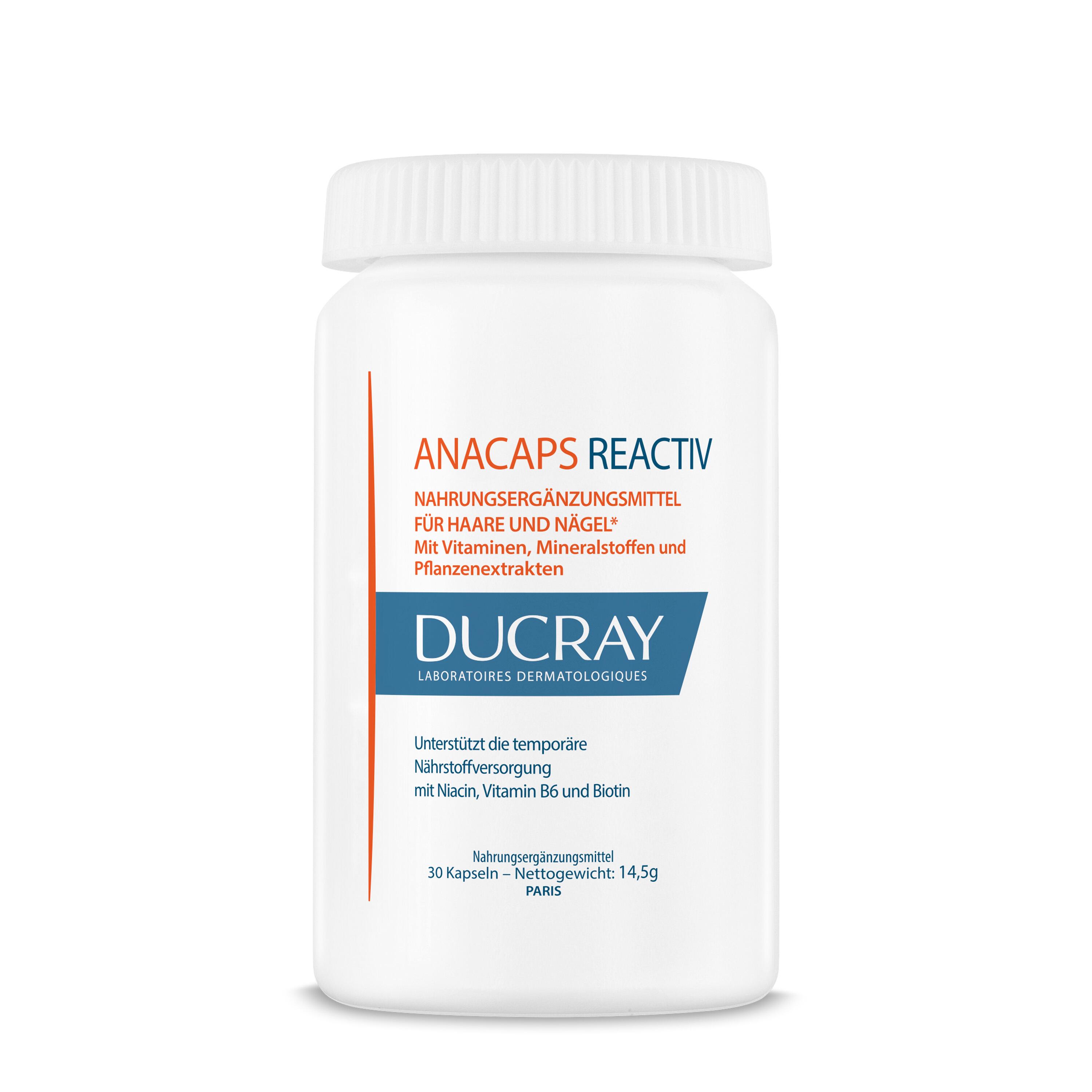 Ducray Anacaps Reactiv 30 Cápsulas - Farmácia Garcia