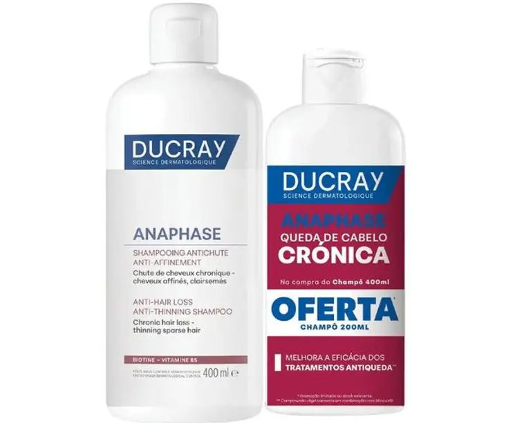 Ducray Anaphase Champô Anti-Afinamento 400ml + Oferta 200ml - Farmácia Garcia