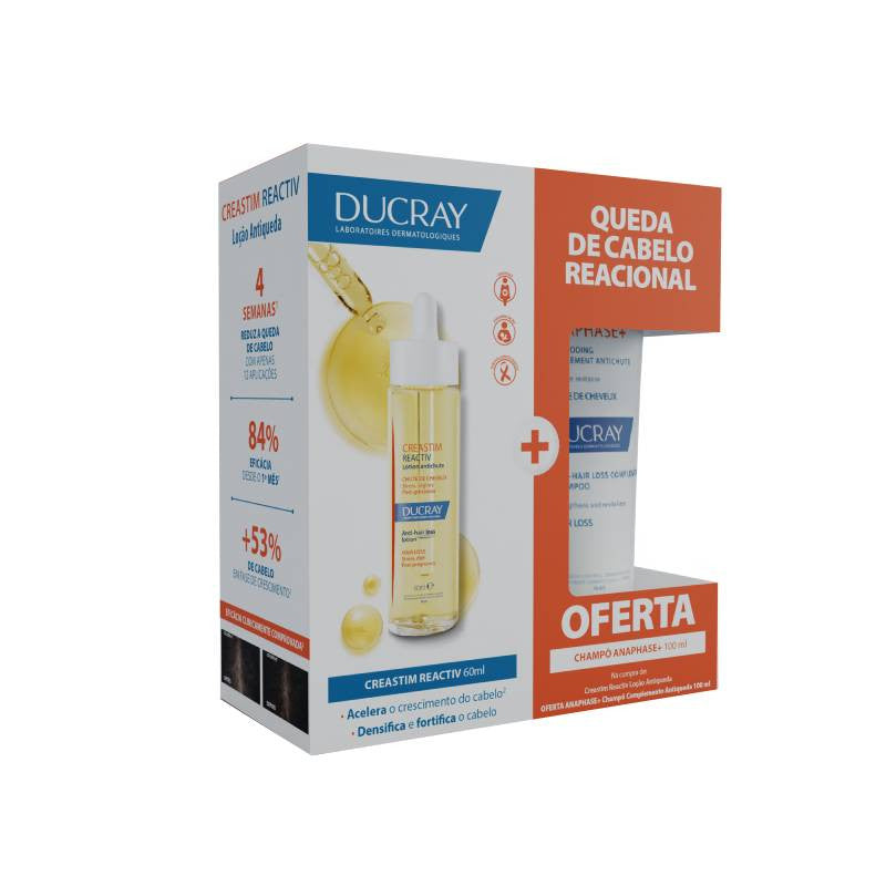 Ducray Creastim Reactiv Locão Oferta Anaphase+ Champô - Farmácia Garcia