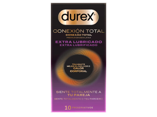 Durex Conexão Total Extra Lubrificado 10 Unidades - Farmácia Garcia