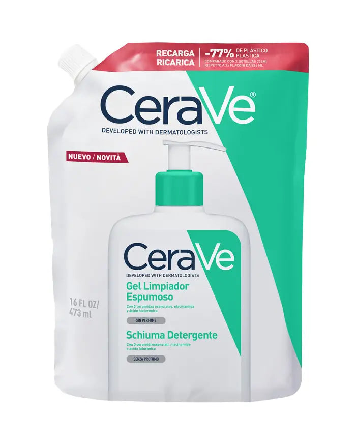 Cerave Recarga Gel Espuma de Limpeza 473ml - Farmácia Garcia