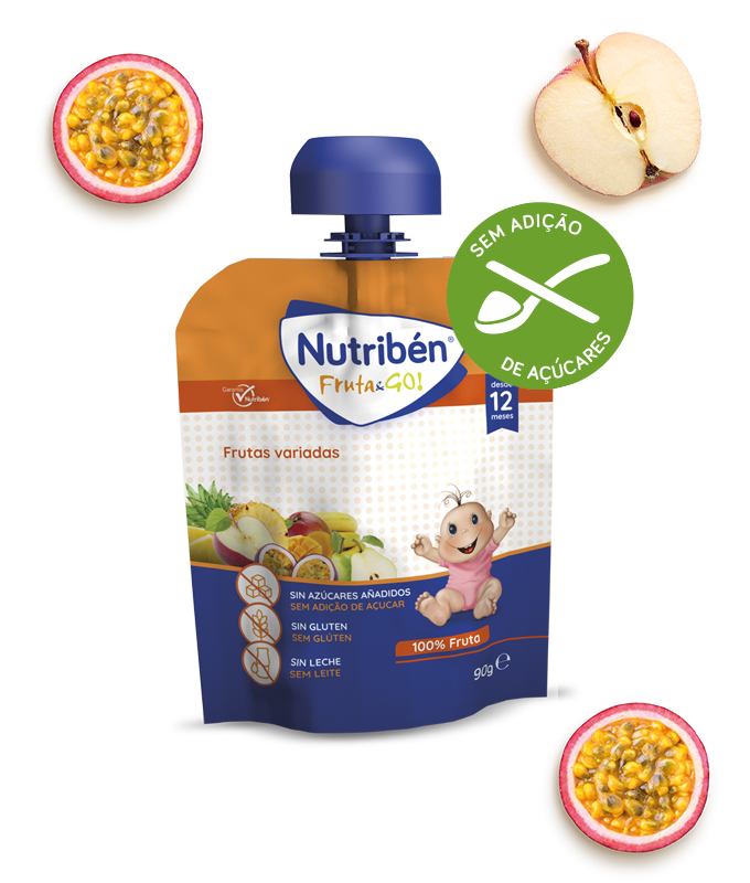 Nutribén Fruta Go Pure Frutas Variadas 90g - Farmácia Garcia