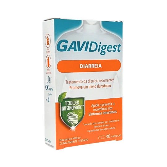 Gavidigest Diarreia 30 Cápsulas - Farmácia Garcia