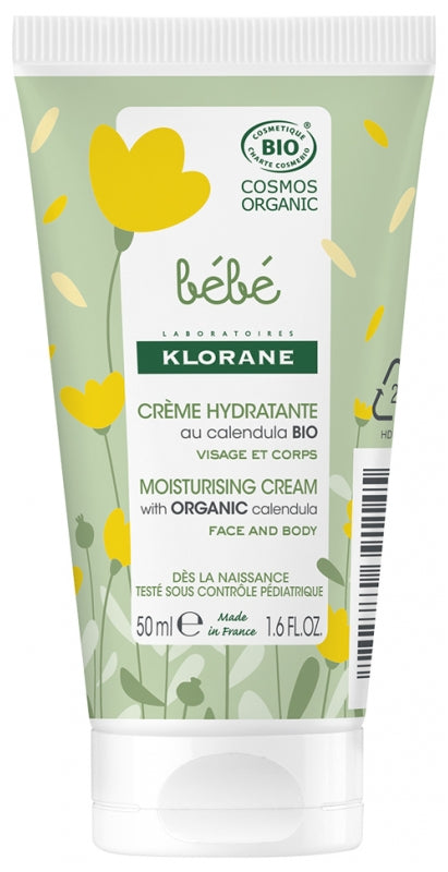 Klorane Bebe Creme Hidratante Bio 50ml - Farmácia Garcia