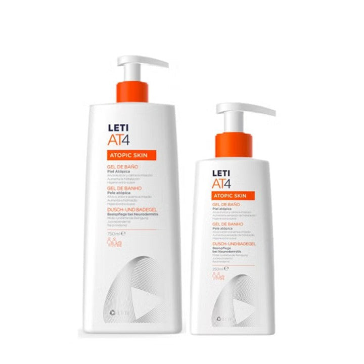 Leti AT4 Gel Banho Pele Atópica 750ml + Oferta 250ml - Farmácia Garcia