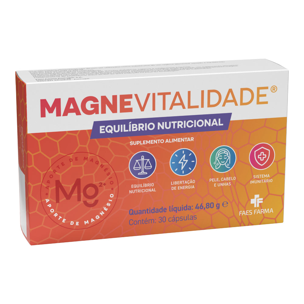 MAGNEVITALDIADE 30 Cápsulas - Farmácia Garcia