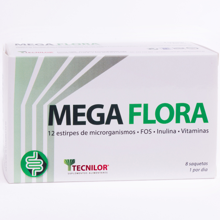 Megaflora Tecnilor 8 Saquetas - Farmácia Garcia