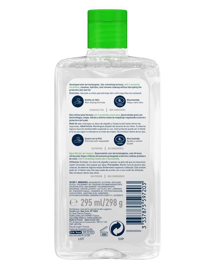Cerave Água Micelar Limpeza 296ml