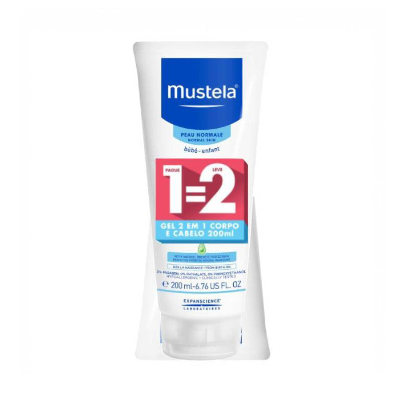 Mustela Bebé Gel 2 Em 1 Corpo e Cabelo Duo 200ml - Farmácia Garcia