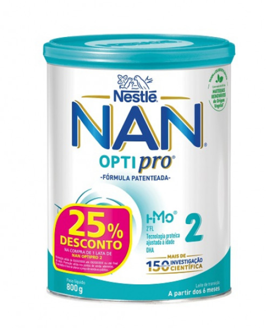 Nan Optipro 2 Leite Transição 800g Preço Especial - Farmácia Garcia