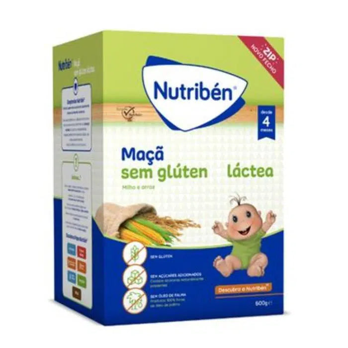 Nutribén Papas Maça Láctea 600g