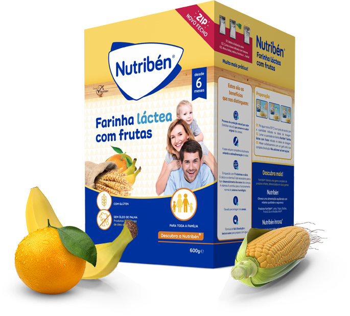 Nutribén Farinha Lactea Com Frutas 600g - Farmácia Garcia