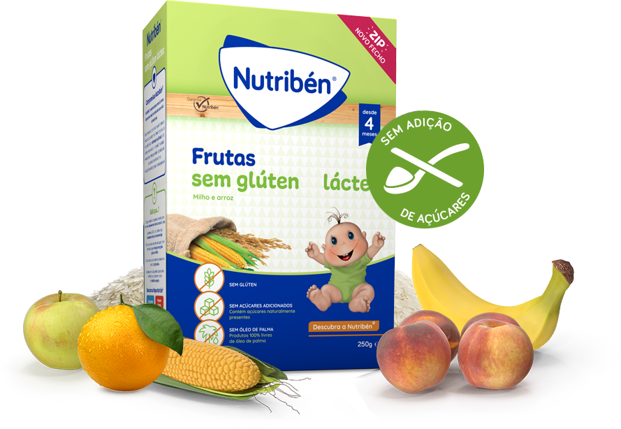 Nutribén Farinhas Fruta Lactea Sem Gluten 250g - Farmácia Garcia