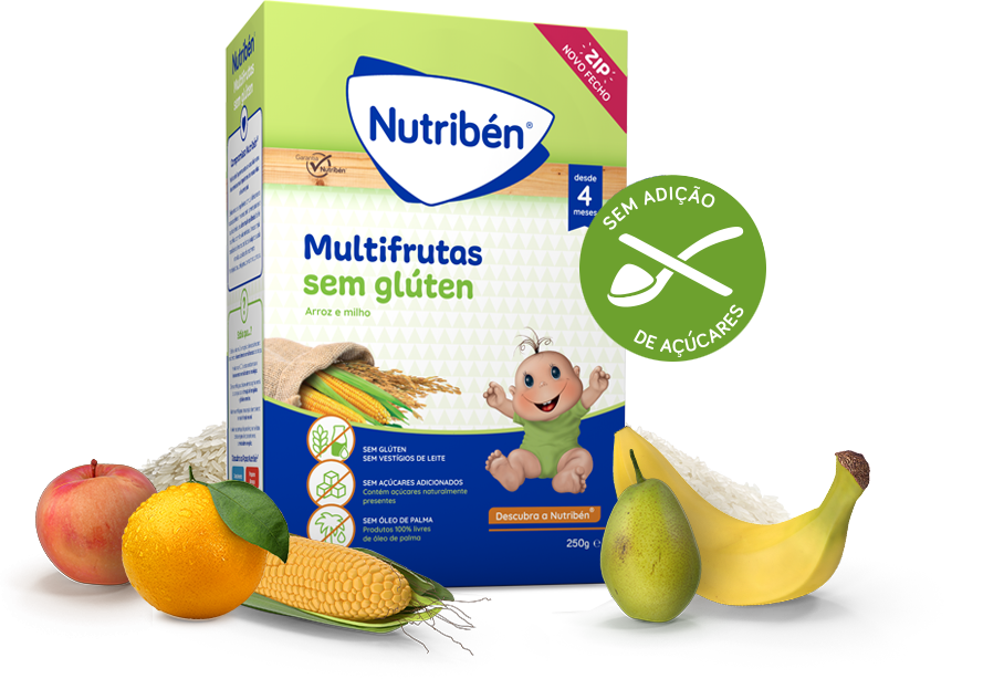 Nutribén Papas Multifrutas Não Láctea 250g - Farmácia Garcia