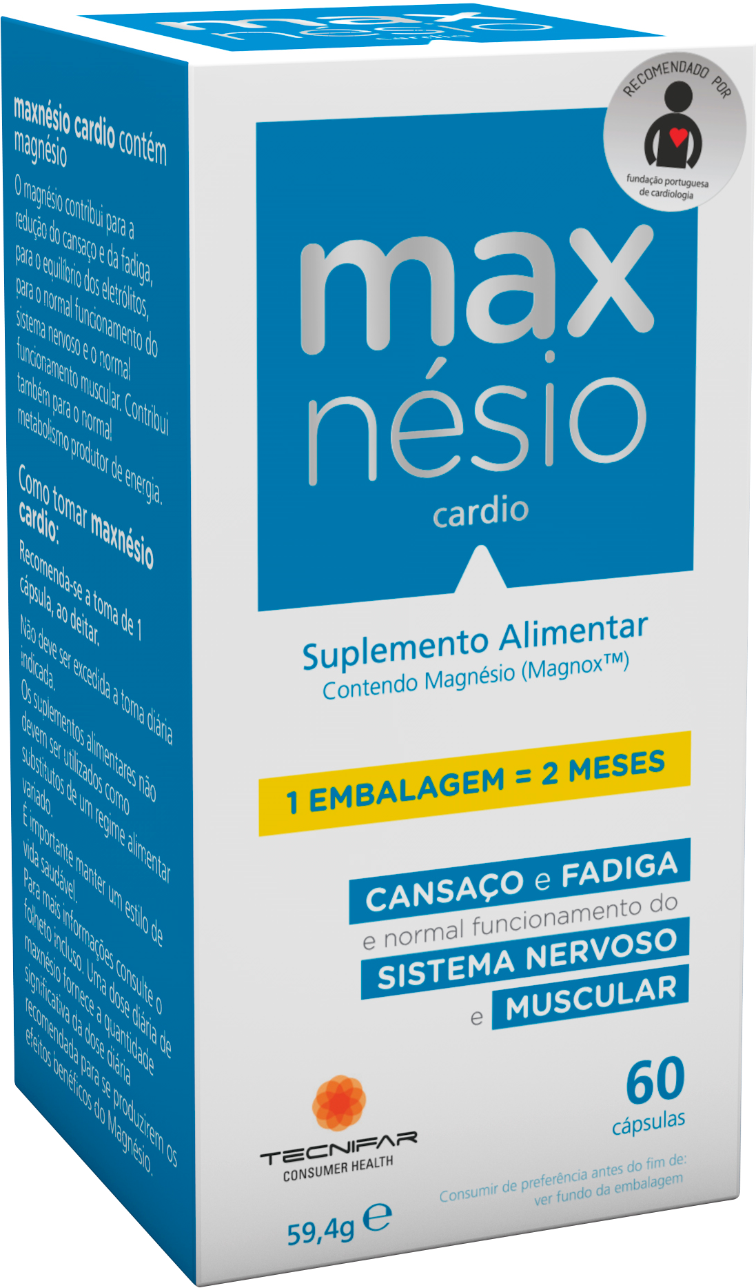 Maxnésio Cardio 60 Cápsulas - Farmácia Garcia