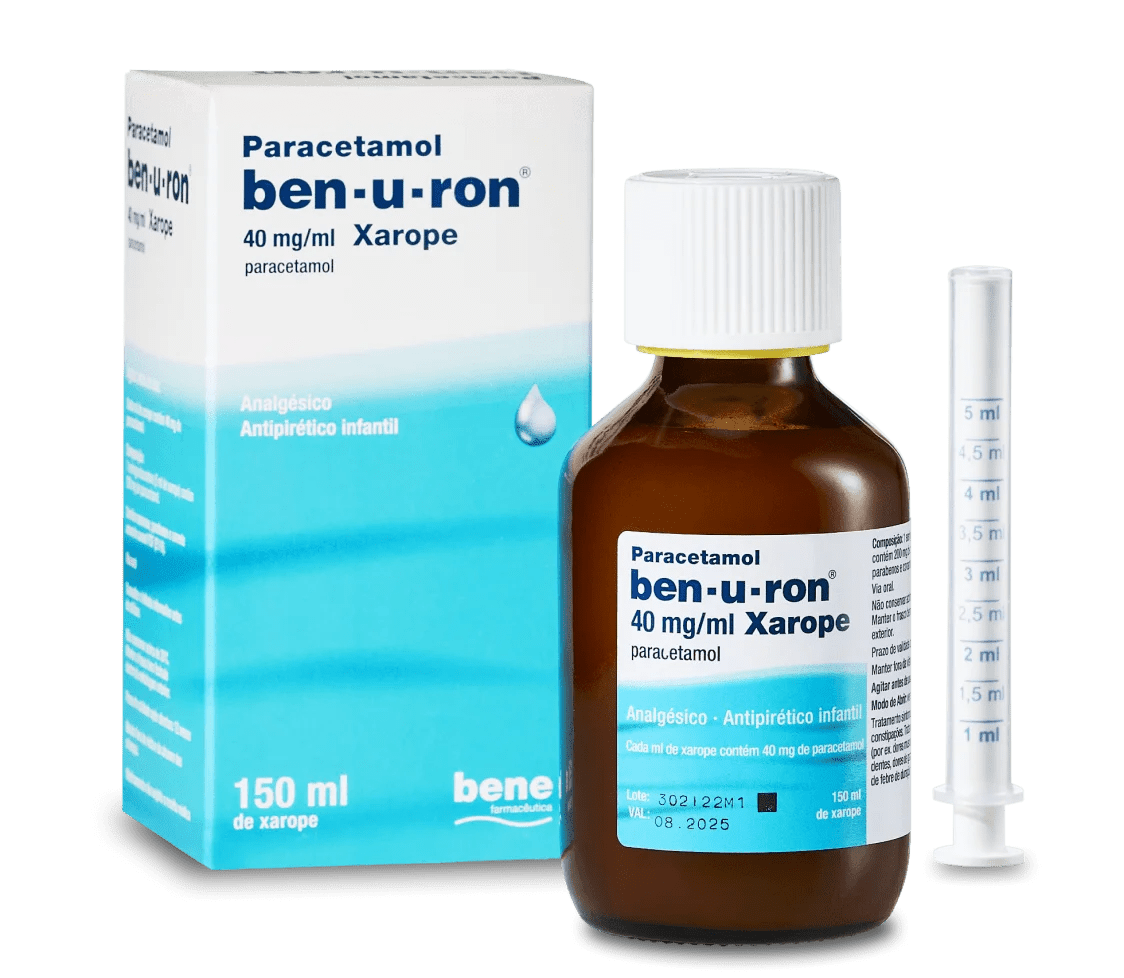 Ben-U-Ron Paracetamol Xarope 40mg/ml 150ml - Farmácia Garcia