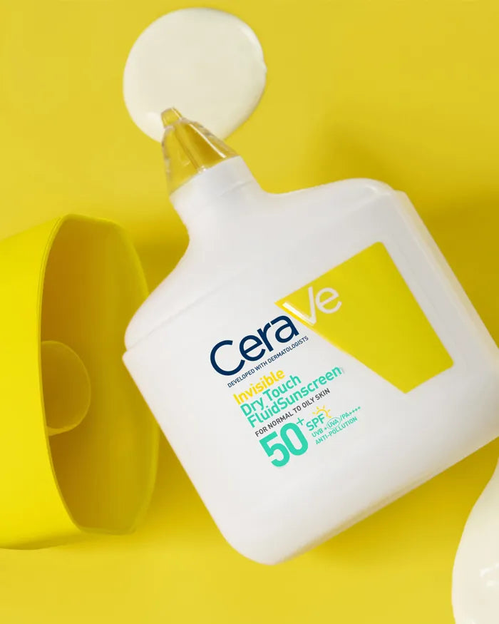 Cerave Sun Fluído Protetor Invisível Toque Seco SPF50+ 50ml - Farmácia Garcia