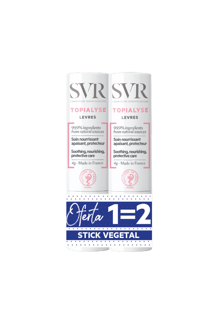 SVR Topialyse Lèvres Stick Labial 4g Pack Duplo
